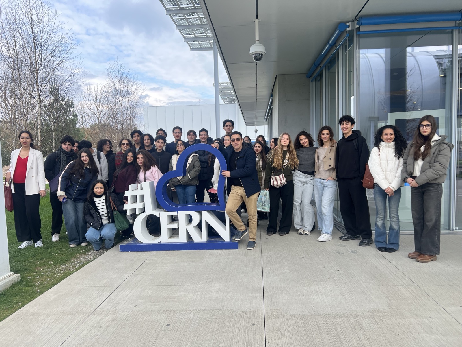Photo du groupe au CERN